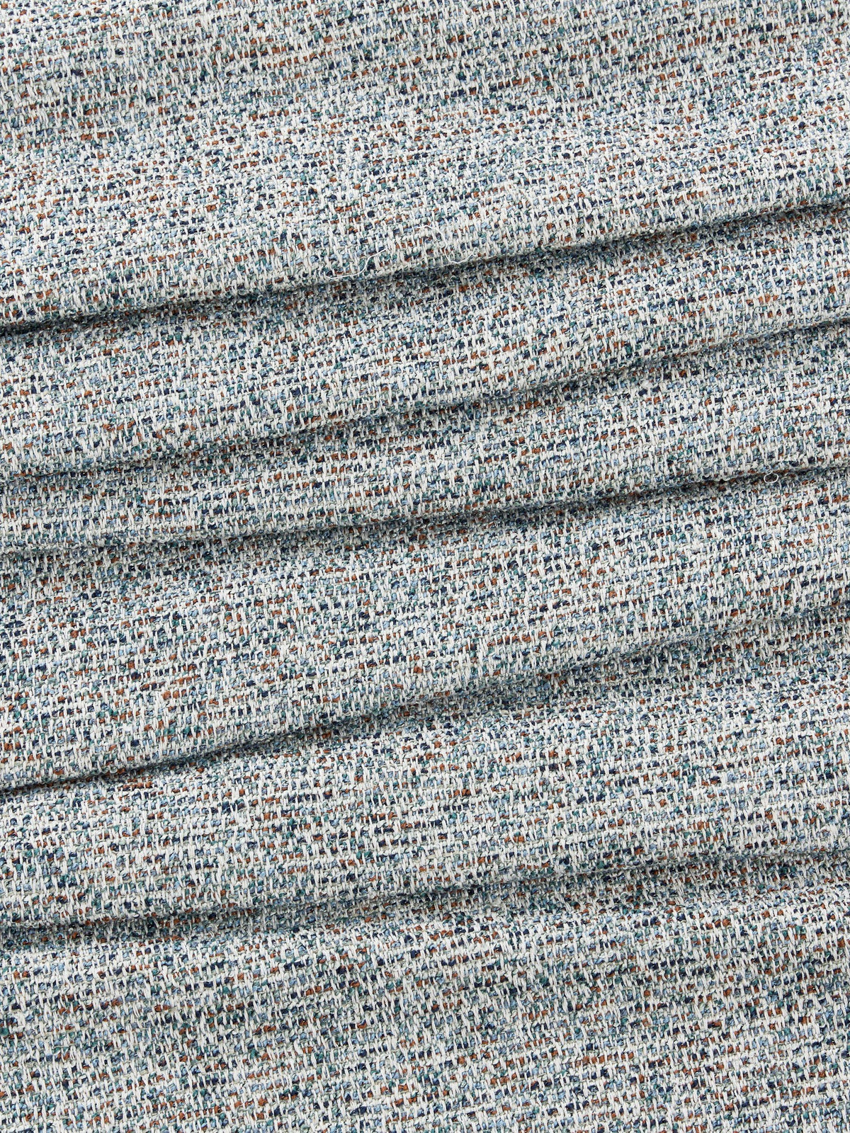 John Lewis Twisted Weave Pair Lined Pencil Pleat Curtain 228 x 137cm - Multi