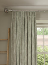 John Lewis Brushed Pair Blackout Pencil Pleat Curtains W167 x D228cm Avocado