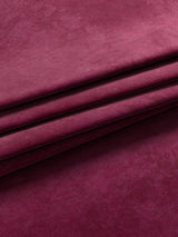 John Lewis Velvet Pair Lined Pencil Pleat Curtains W167 x D228cm - Damson