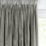 John Lewis Lustre Velvet Pair Lined Multiway Curtains 167 x 228cm - Silver
