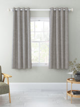 John Lewis Boucle Weave Blackout Eyelet Curtains W228 x D182cm - Pale Grey