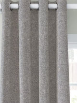 John Lewis Boucle Blackout Lined Eyelet Curtains Pale Grey Storm 228 x 228cm