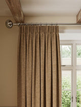 John Lewis Rustic Twill Blackout Pencil Pleat Curtains W167 x D228cm Caramel