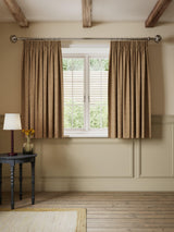 John Lewis Rustic Twill Blackout Pencil Pleat Curtains W167 x D228cm Caramel