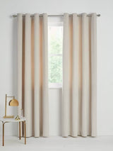 John Lewis Velvet Pair Lined Eyelet Curtains W167 x Drop 182cm - Champagne
