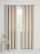 John Lewis Velvet Pair Lined Eyelet Curtains - Champagne - W228 x Drop 274cm