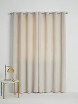 John Lewis Velvet Pair Lined Eyelet Curtains - Champagne - W228 x Drop 274cm