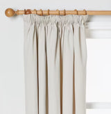 John Lewis Arlo Pair Lined Pencil Pleat Curtains W228 x Drop 228cm - Putty