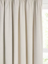 John Lewis Velvet Pair Lined Pencil Pleat Curtains W167 x D274cm - Champagne