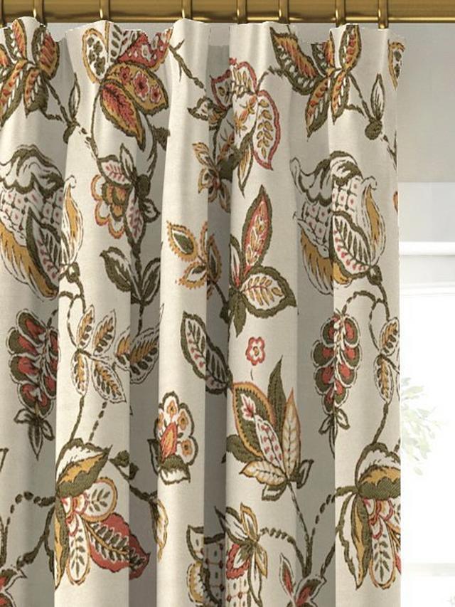 John Lewis Cordelia Floral Lined Pencil Pleat Curtains W167 x H228cm - Multi