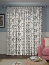 John Lewis Tulipa Pencil Pleat Pair Lined Curtains W167 x D228cm - Lake Blue