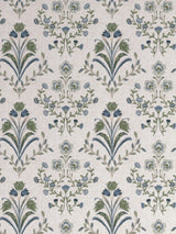 John Lewis Tulipa Embroidered Lined PencilPleat Curtains 228/228cm Lake Blue