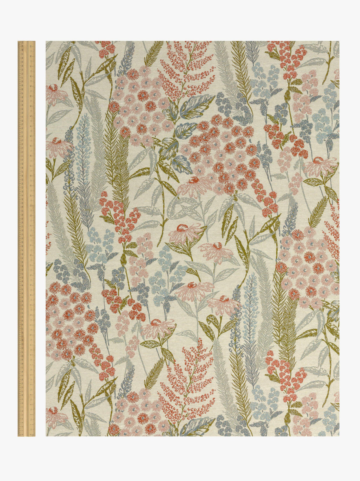John Lewis Wildflower Weave Lined Pencil Pleat Curtains W167 x D274 - Multi