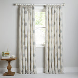 John Lewis Mini Olive Tree Lined Pencil Pleat Curtain 167 x 182cm - Duck Egg