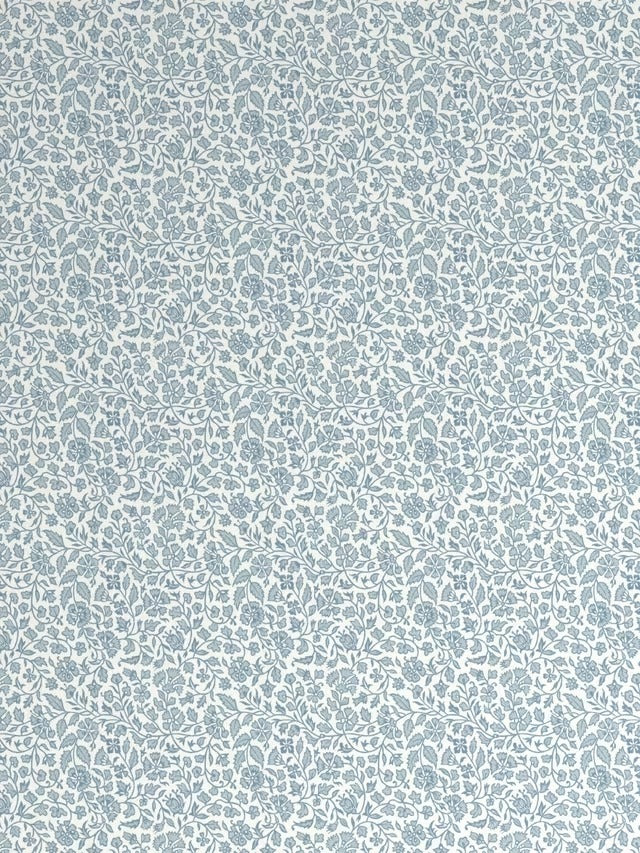 John Lewis Amara Print Blackout Pencil Pleat Curtains Ice Blue W167 x 228cm