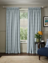 John Lewis Amara Thermal Lined Pencil Pleat Curtains W228 x D182cm Ice Blue