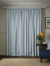 John Lewis Amara Thermal Lined Pencil Pleat Curtains W228 x D182cm Ice Blue