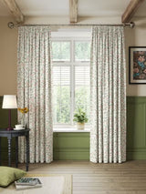 John Lewis Marlow Lined Pencil Pleat Curtains Avocado Auburn Multi 228 x 182