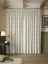 John Lewis Marlow Lined Pencil Pleat Curtains Avocado Auburn Multi 228 x 182