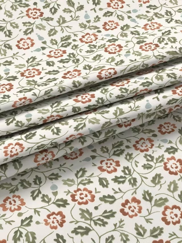 John Lewis Marlow Lined Pencil Pleat Curtains Avocado Auburn Multi 228 x 182