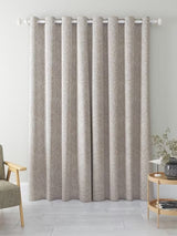 John Lewis Jouvene Blackout/Thermal Eyelet Curtains 228 x 228cm - Natural