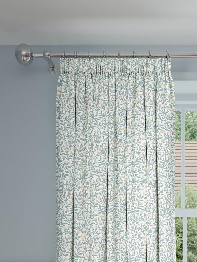John Lewis Eloise Print Pair Blackout Line Pencil Pleat Curtains 167 x 228cm