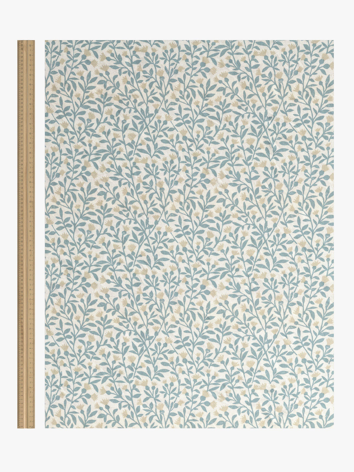 John Lewis Eloise Print Blackout Pencil Pleat Curtains - 228 x 228cm - Blue