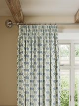 John Lewis Aria Blackout Pencil Pleat Curtains W167 x D182cm - Lake Blue