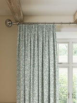 John Lewis Marlow Pair Lined Pencil Pleat Curtains W228 x D182cm - Duck Egg