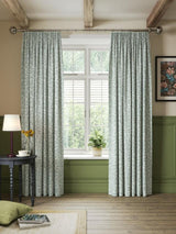 John Lewis Marlow Pair Lined Pencil Pleat Curtains W228 x D182cm - Duck Egg