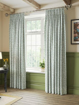John Lewis Marlow Pair Lined Pencil Pleat Curtains W228 x D182cm - Duck Egg