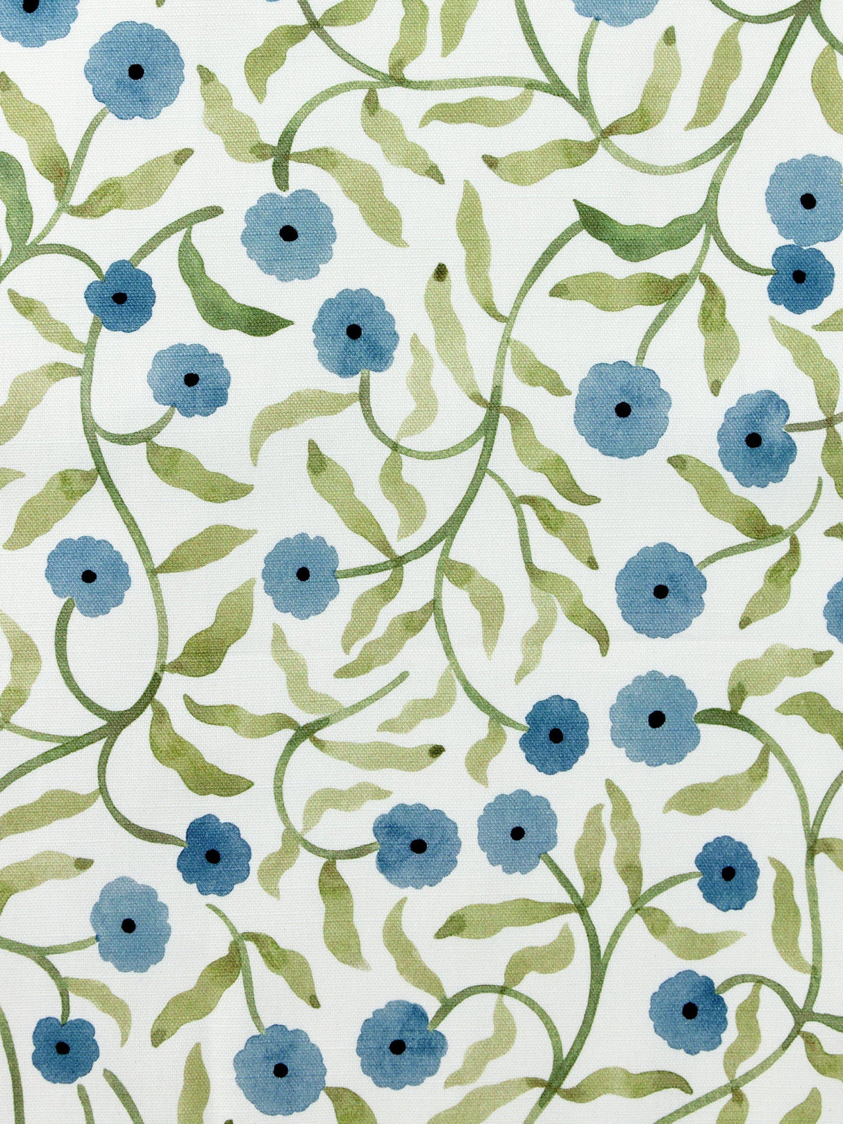 John Lewis Floret Blackout Lined Pencil Pleat Curtains - Glacier 167 x 185cm