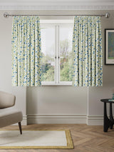 John Lewis Iversen Floret Blackout Pencil Pleat Curtains Glacier 228 x 137cm