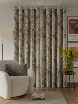 John Lewis Caladium Pair Lined Eyelet Curtains W228 x Drop 137cm - Avocado