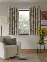 John Lewis Caladium Pair Lined Eyelet Curtains W228 x Drop 137cm - Avocado