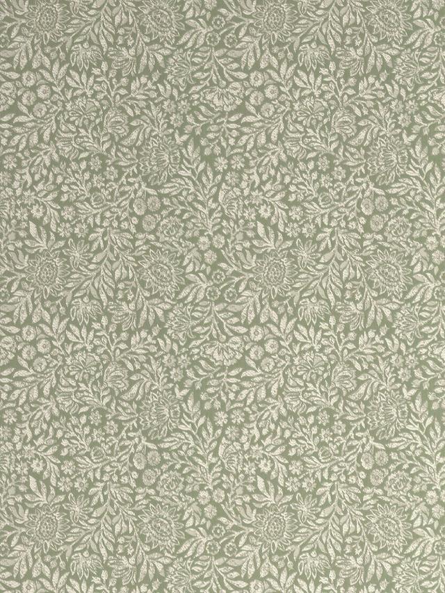 John Lewis Hidcote Weave Pair Lined Eyelet Curtains 228 x 228cm - Green