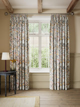 John Lewis Penelope Pair Lined Pencil Pleat Curtains W228 x D228cm - Plaster