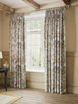 John Lewis Penelope Pair Lined Pencil Pleat Curtains W228 x D228cm - Plaster