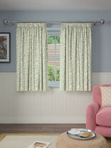 John Lewis Eloise Blackout Lined Pencil Pleat Curtains - Green - 167 x 228cm