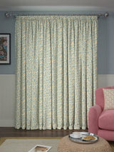 John Lewis Eloise Blackout Lined Pencil Pleat Curtains 228 x 228cm - Green