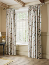 John Lewis Isabelle Floral Sprigs Pencil Pleat Curtains 167 x 228cm Seafoam