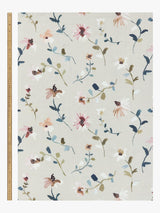 John Lewis Isabelle Floral Sprigs Pencil Pleat Curtains 167 x 228cm Seafoam