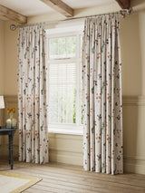 John Lewis Joni Floral Embroidery Lined Pencil Pleat Curtains - W167 x 182cm