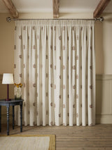 John Lewis Ariana Lined Pencil Pleat Curtains W228 x D228cm Natural/Auburn
