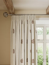 John Lewis Ariana Lined Pencil Pleat Curtains W228 x D228cm Natural/Auburn