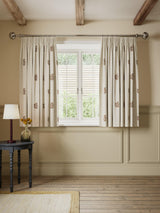 John Lewis Ariana Lined Pencil Pleat Curtains W228 x D274cm - Natural/Auburn
