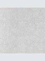 Morris & Co Strawberry Lined Pencil Pleat Curtains W167 x D228cm - Natural