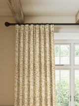 Morris & Co Willow Bough Pencil Pleat Curtains W228 x Drop 274cm - Ochre
