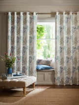 Laura Ashley Tenby Blackout Lined Eyelet Curtains 162 x 228cm - Seaspray