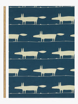 Scion Mr Fox Pair Fully Lined Eyelet Curtains Cotton Navy W167 x Drop 228cm